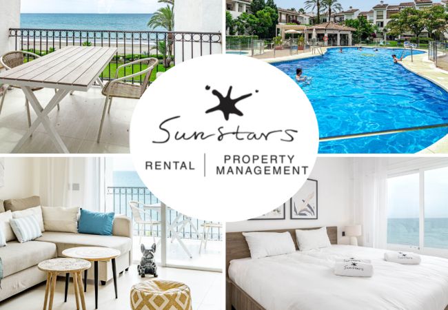 Apartamento en Estepona - Beach front apartment in Estepona with sea views 
