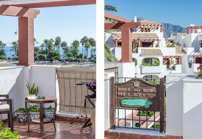 Terrace with ocean view Apartment in San Pedro de Alcántara - Seaside 3 bedroom Penthouse Next to the Beach in San Pedro