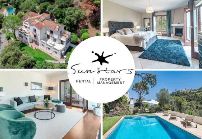 Villa/Dettached house in Benahavís - Exclusive 6 Bedroom Modern Chic Villa with a Private Pool and Amazing Ocean view 