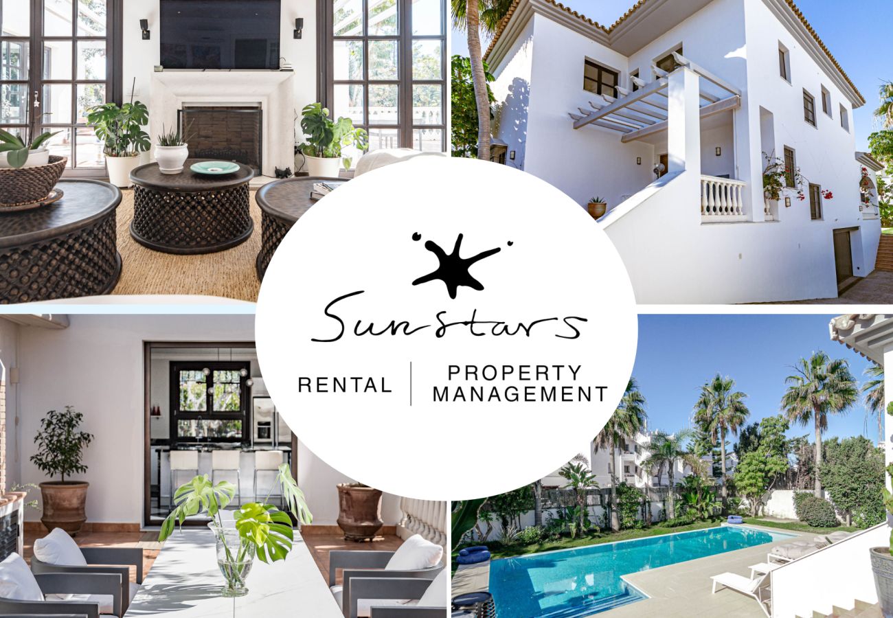 Villa in San Pedro de Alcántara - Charming Andalusian 5-Bedroom Villa in Cortijo del Mar footsteps away from the beach