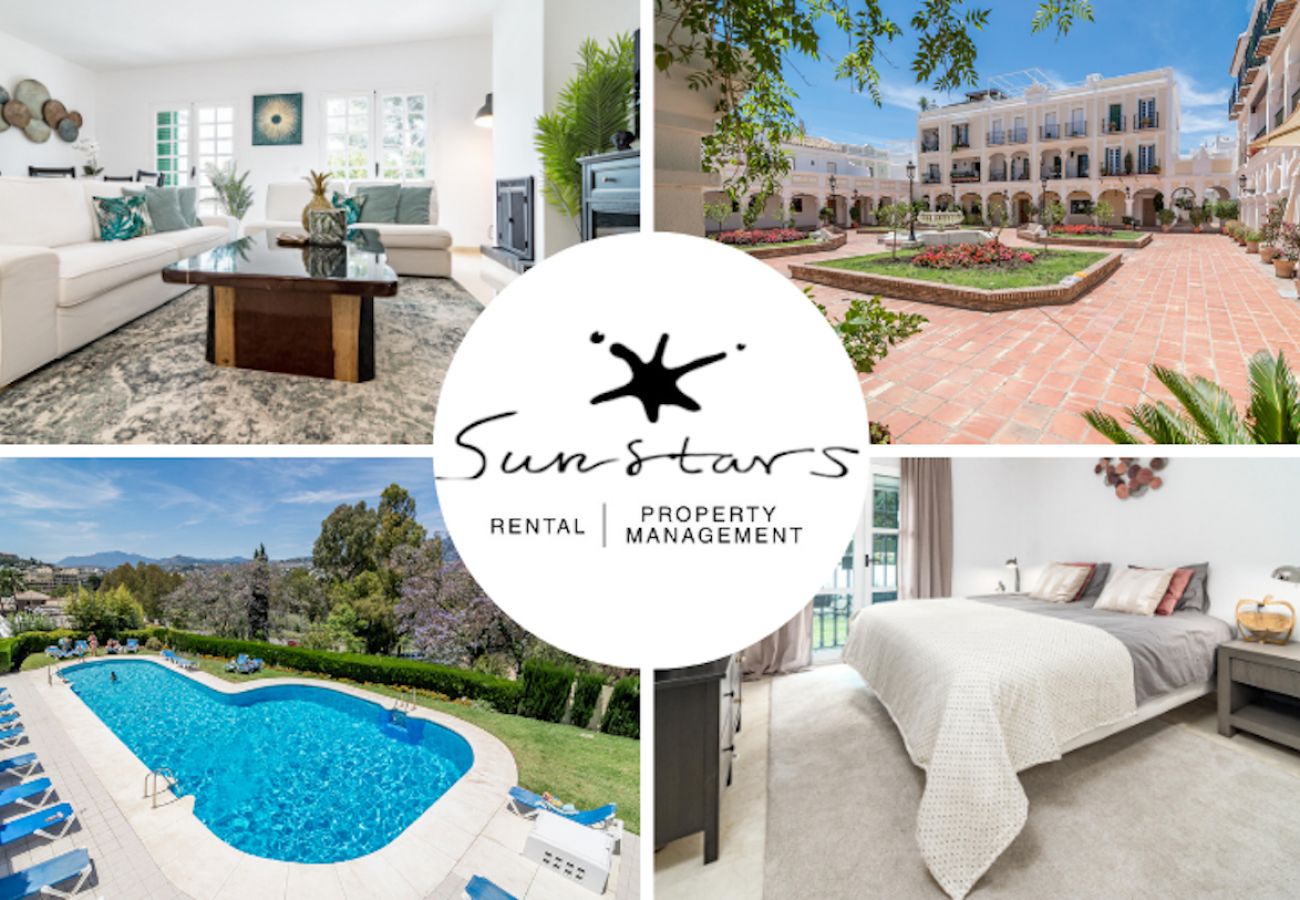 Таунхаус на Nueva andalucia - Charming and Modern 3-Bedroom  Duplex in Aloha Pueblo with Mountain Views